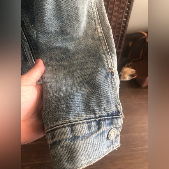 LUCKY BRAND Sherpa Lined Denim Trucker Jacket - Picture 6 of 12